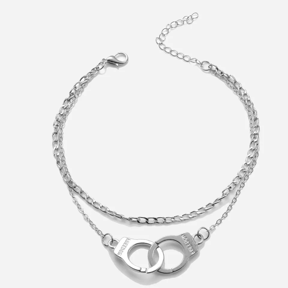 Handcuffs Unique Single Anklet or Bracelet