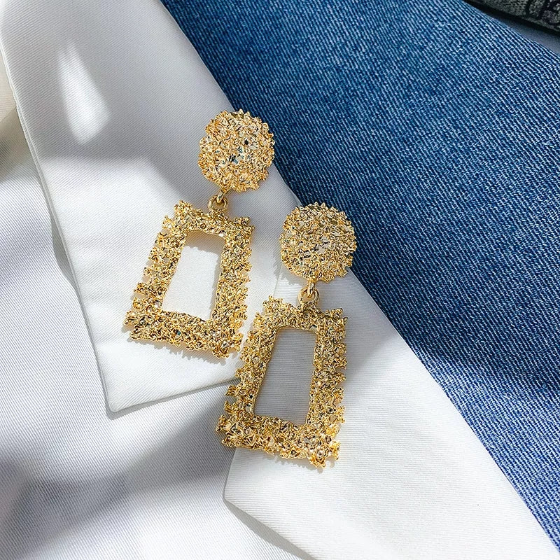 Glitter Rectengler Earring