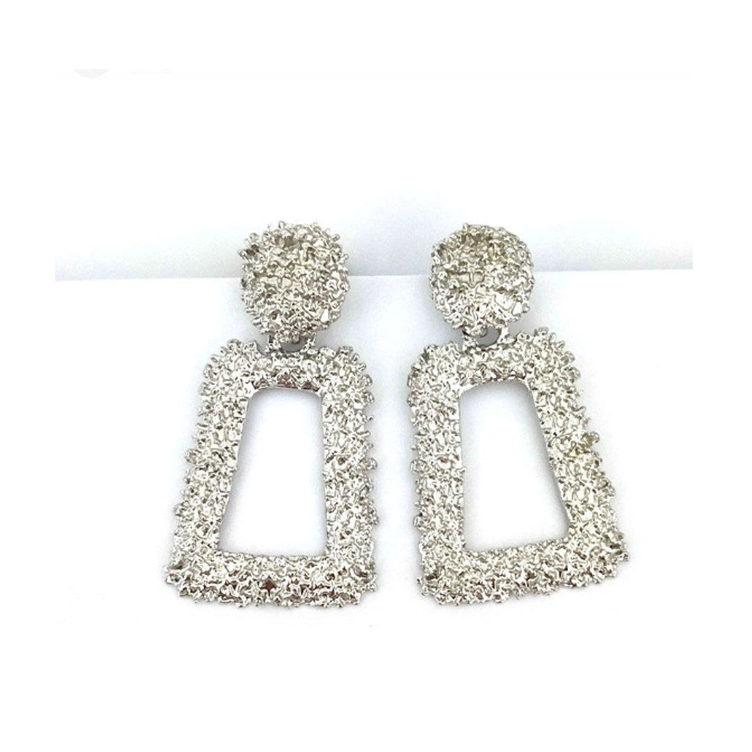 Glitter Rectengler Earring