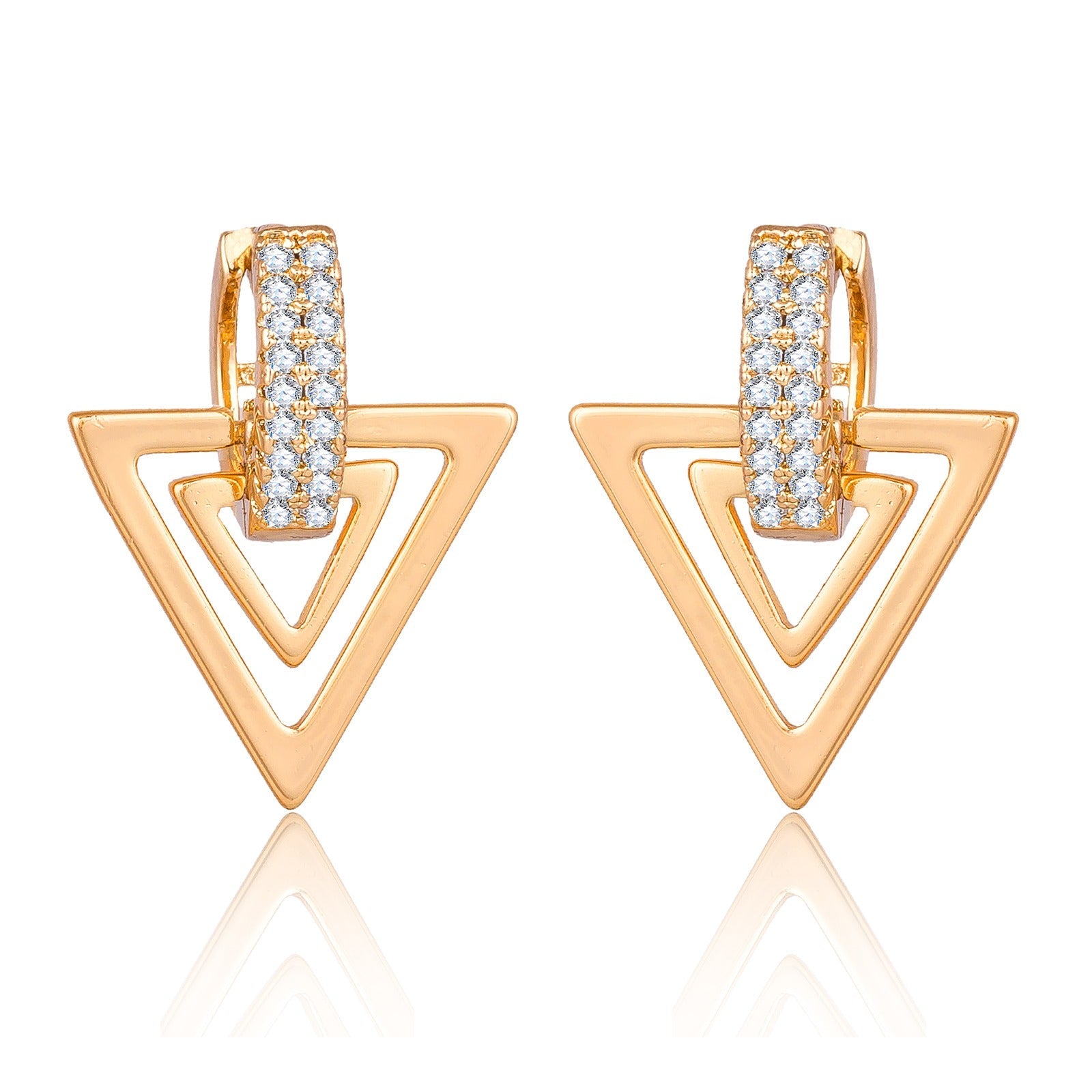 Triangle Hoop Earrings