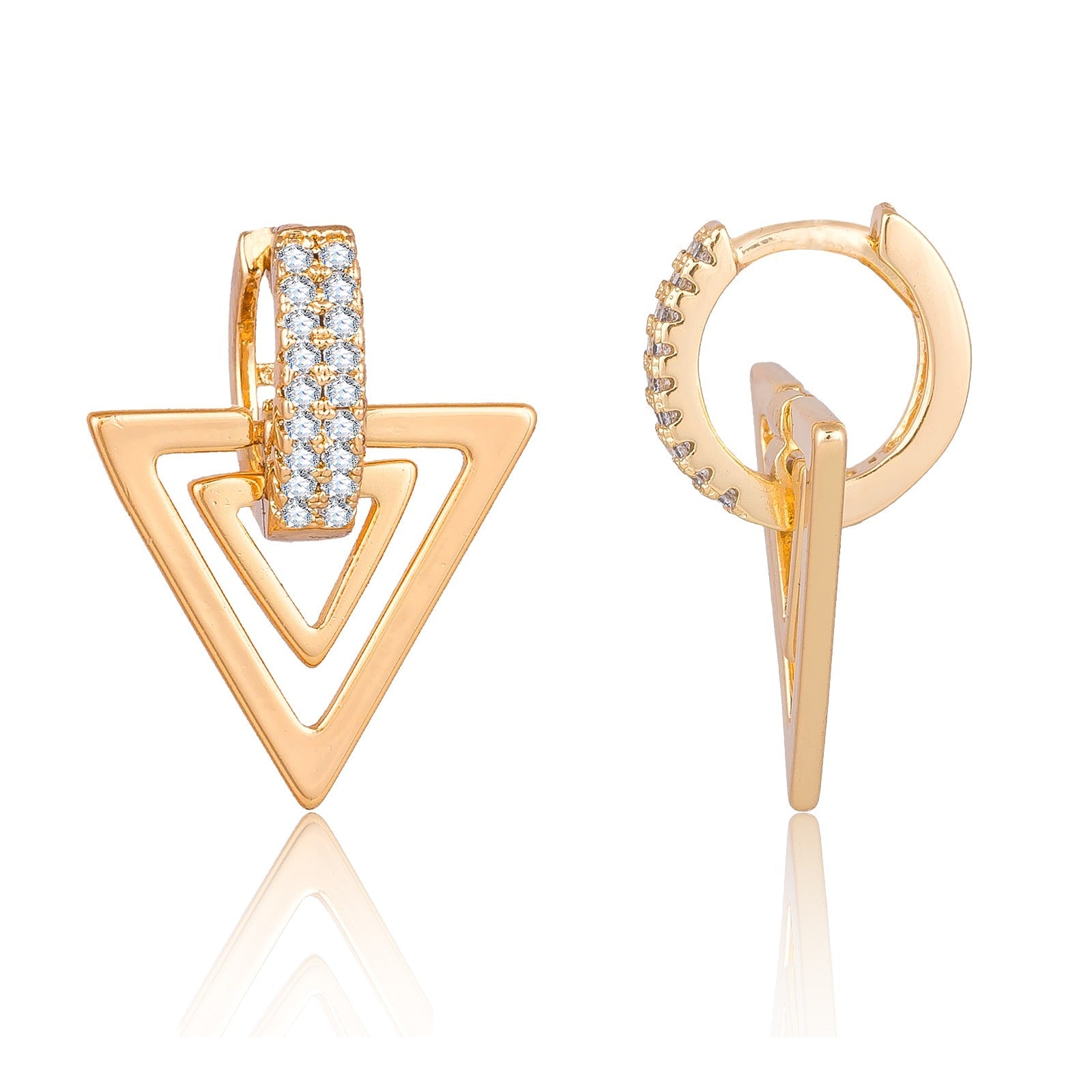 Triangle Hoop Earrings