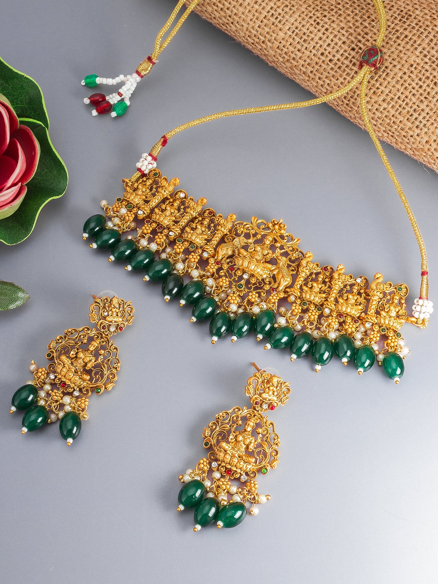 Golden Temple Choker Set