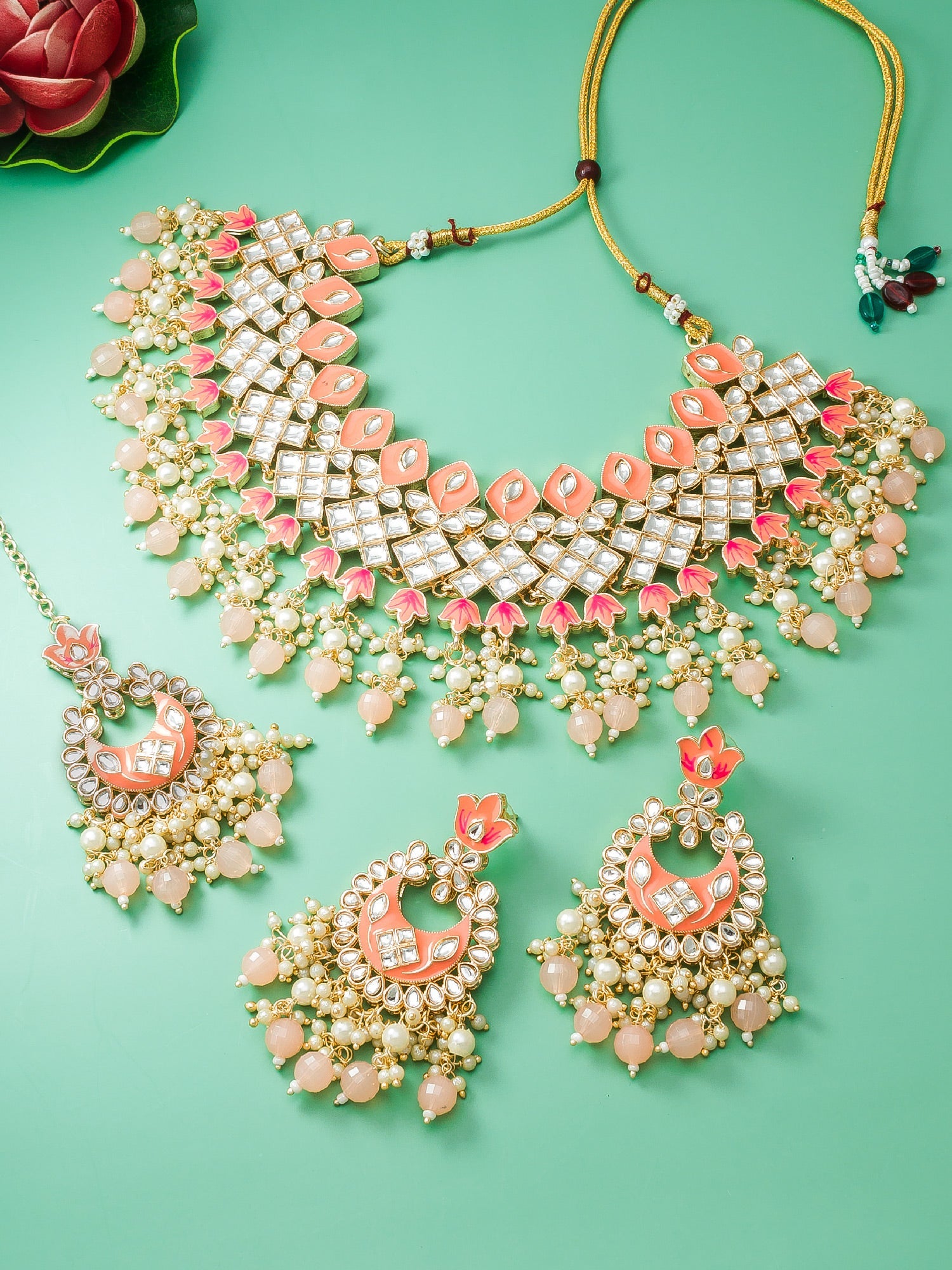 Kundan Contras Necklace