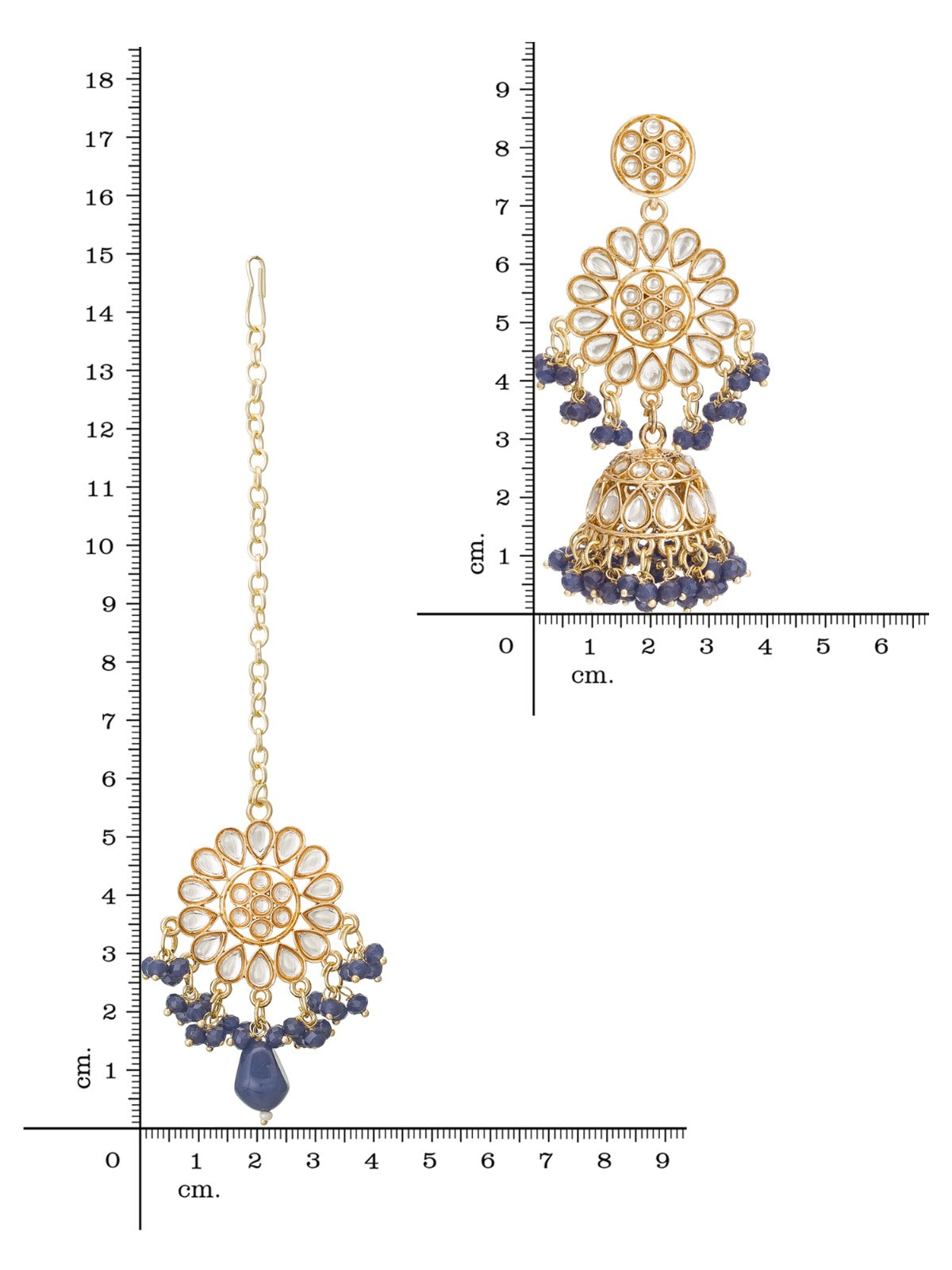 Brass Kundan necklace