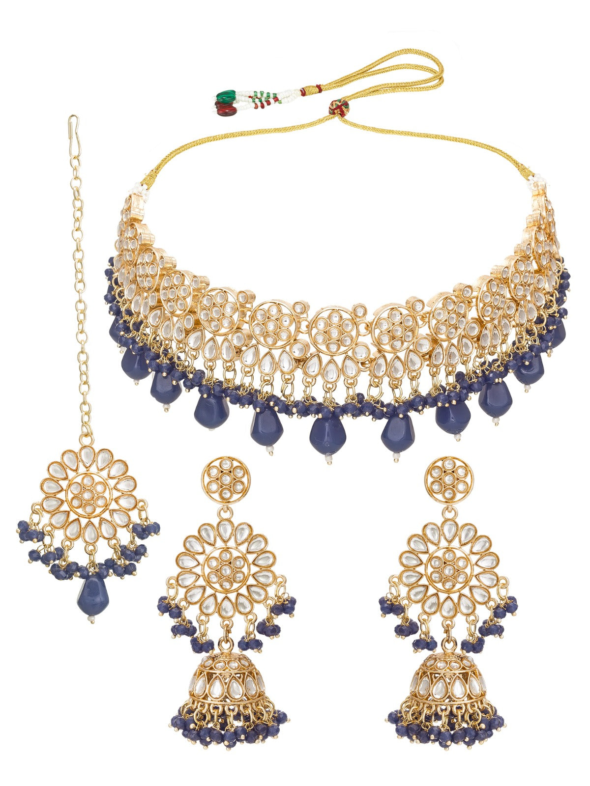 Brass Kundan necklace
