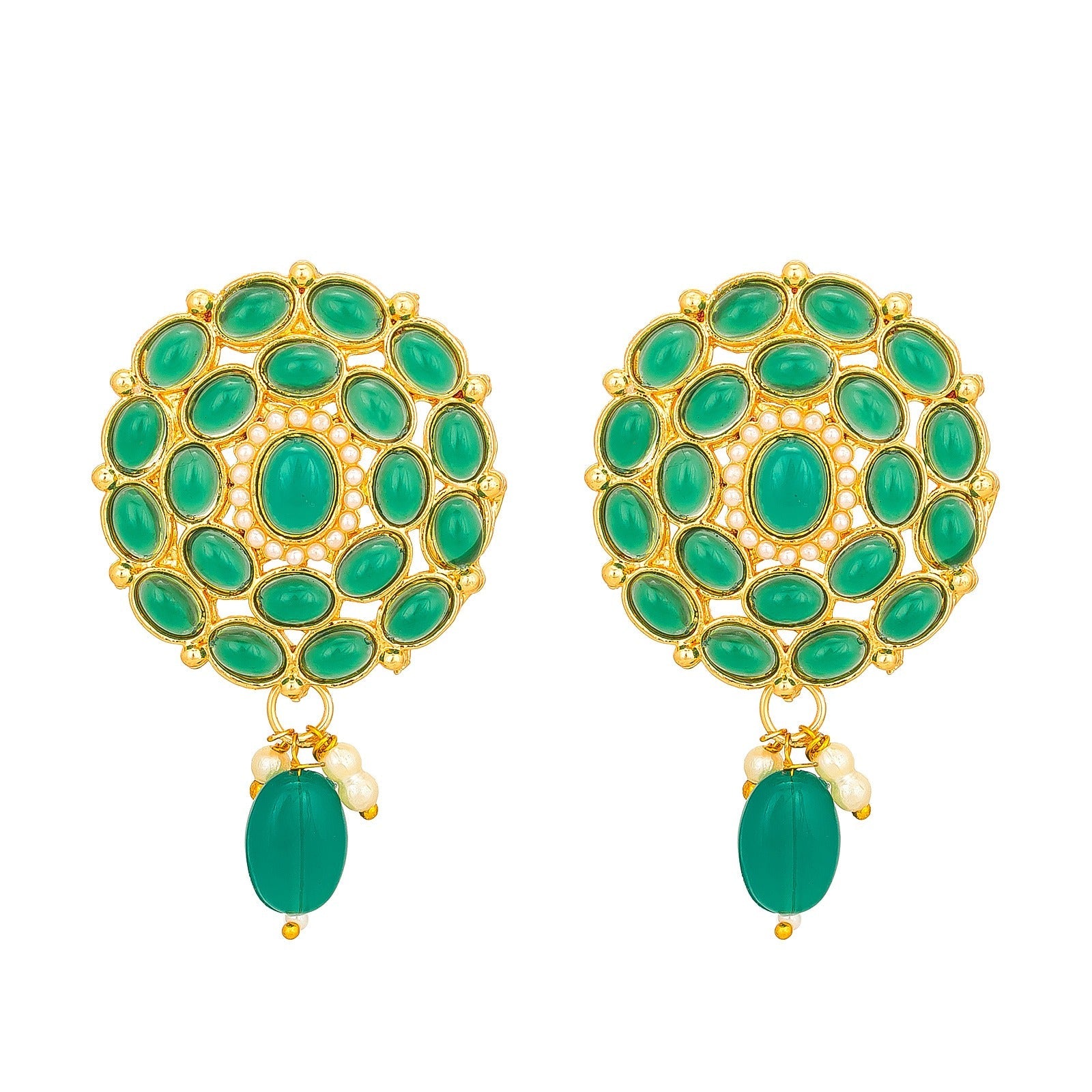 Green Contras Necklace