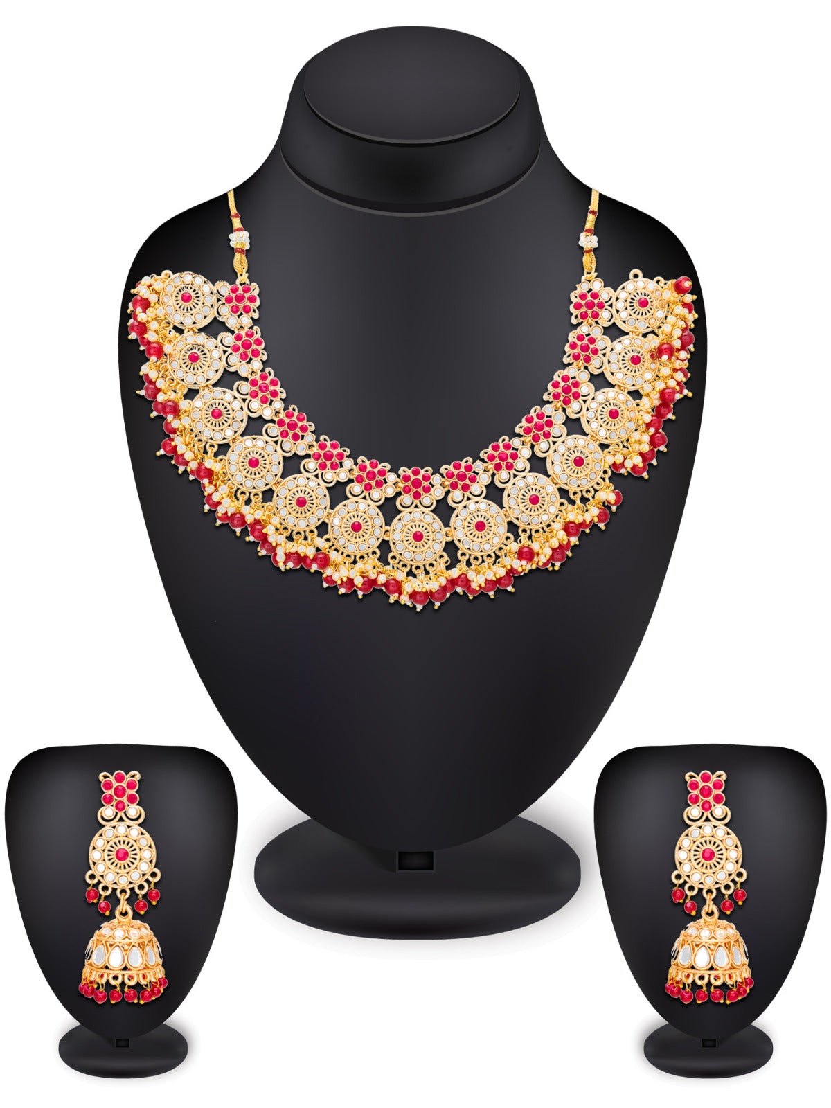 Red Meenakari Necklace
