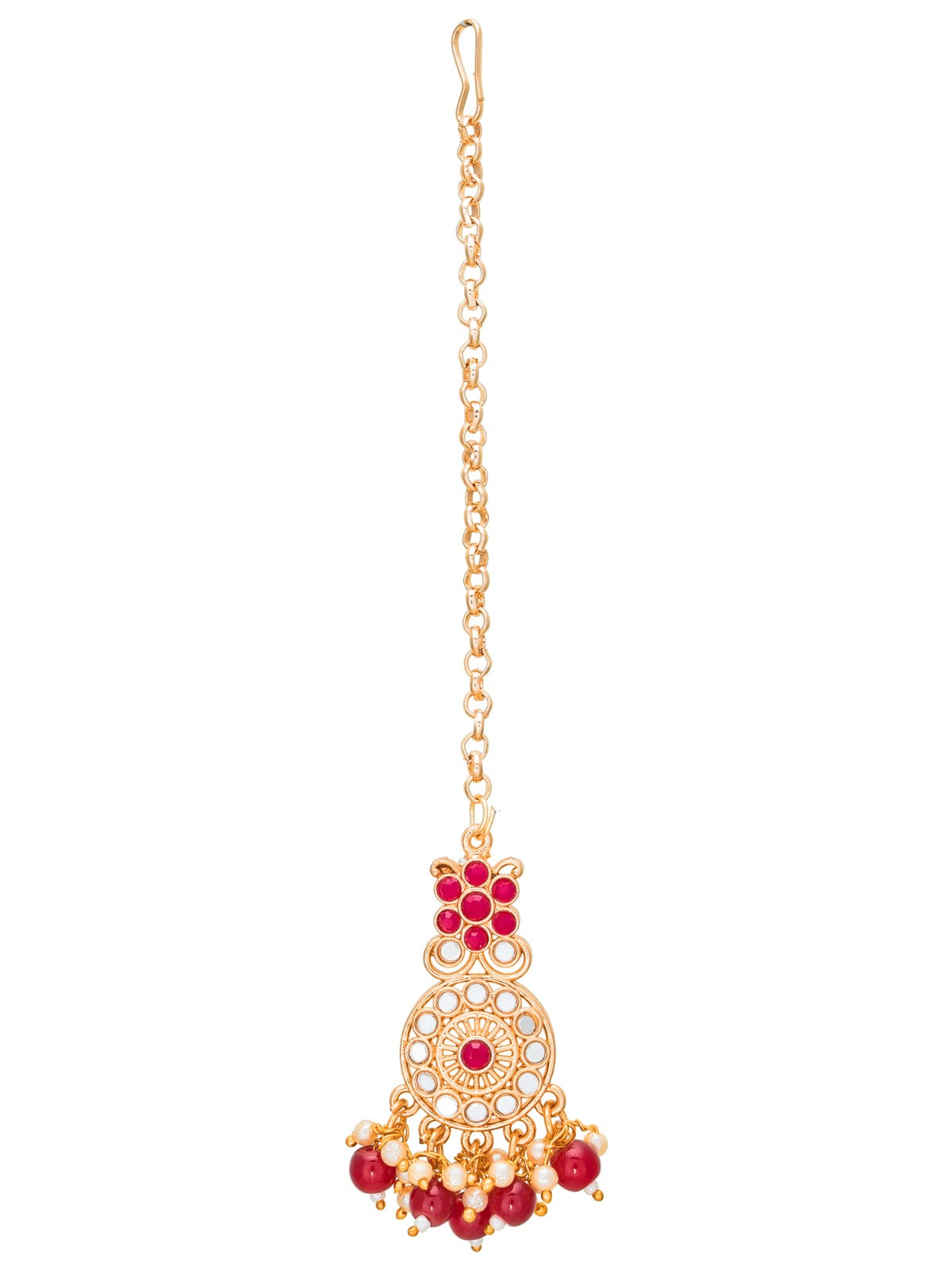 Red Meenakari Necklace