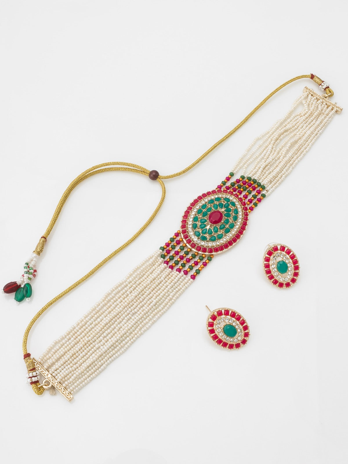 Multicolour chocker necklace