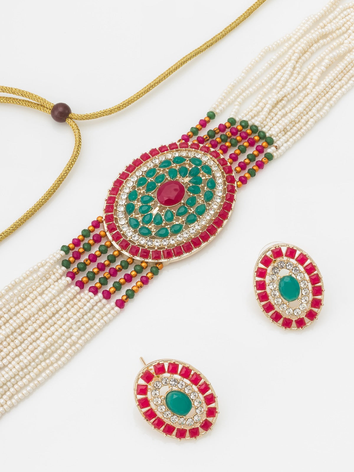 Multicolour chocker necklace