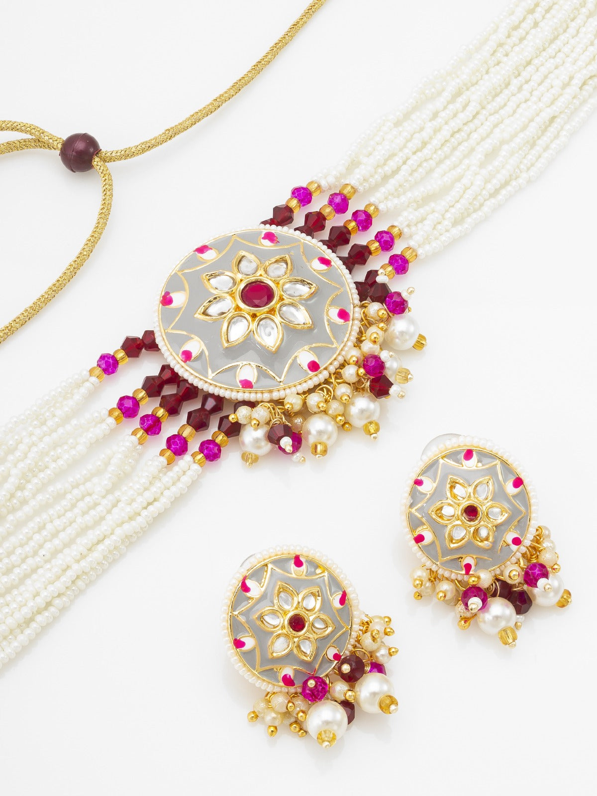 Pink chocker necklace