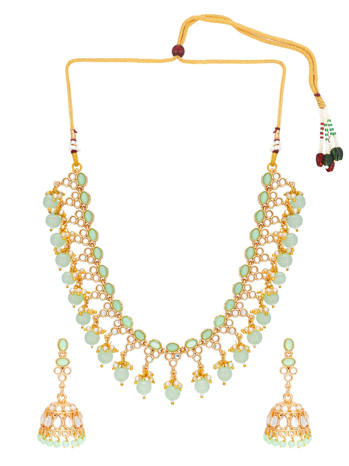 Meenakri Green necklace