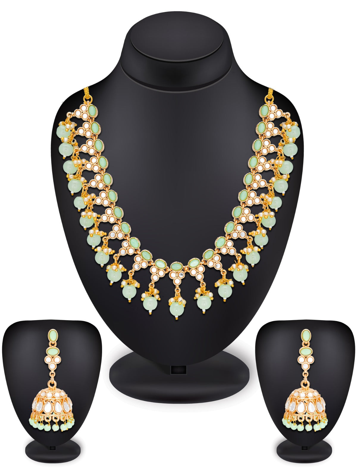 Meenakri Green necklace