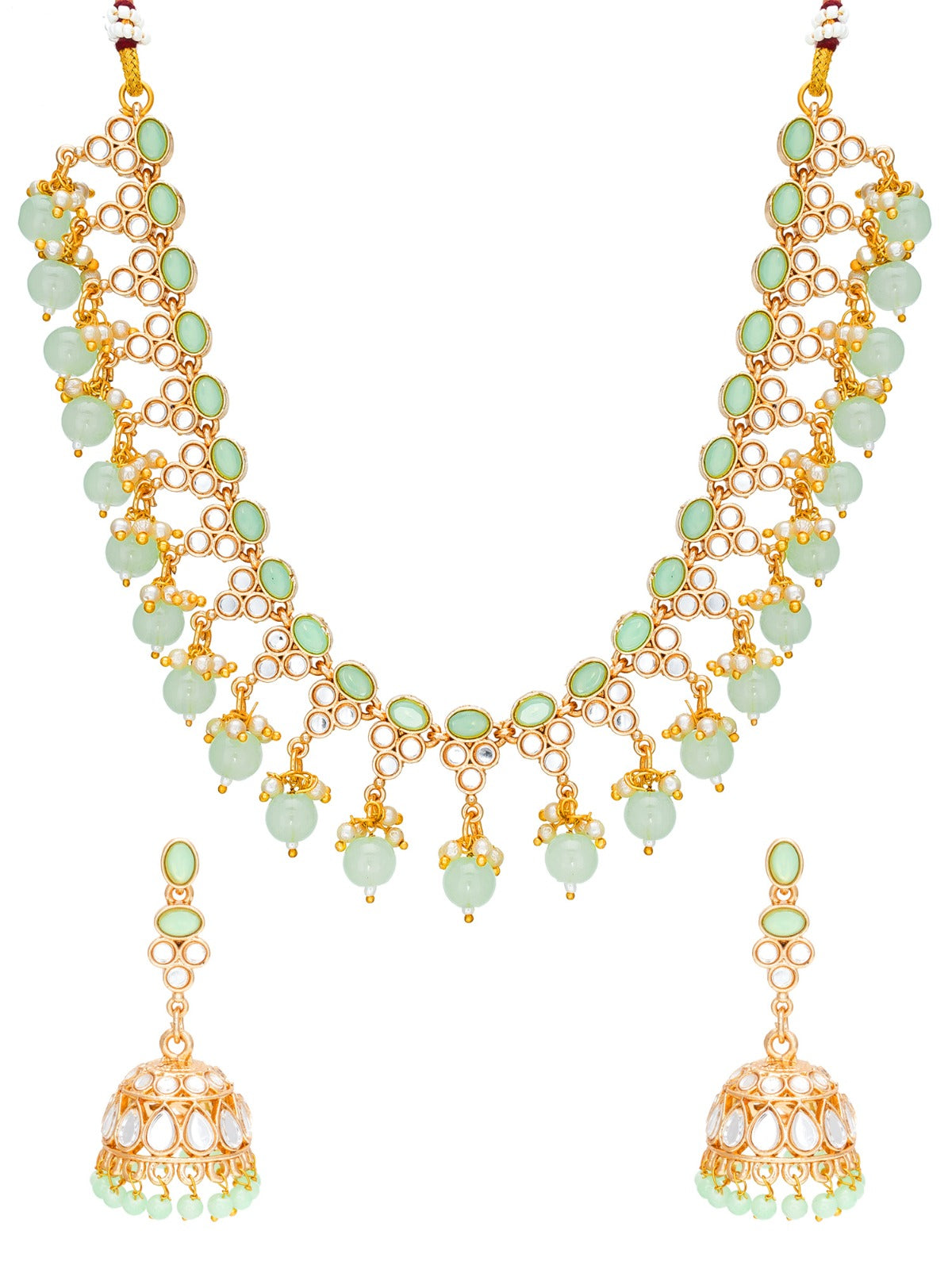 Meenakri Green necklace