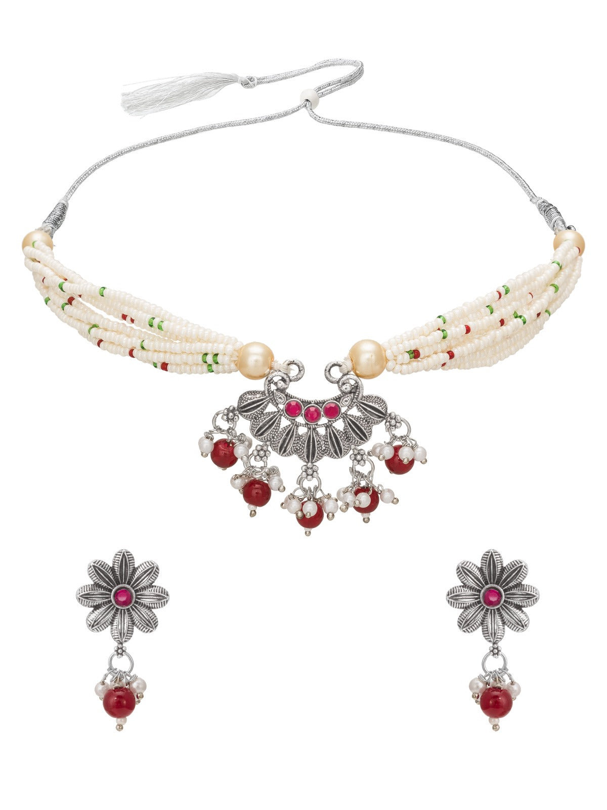 Traditional Pink necklace