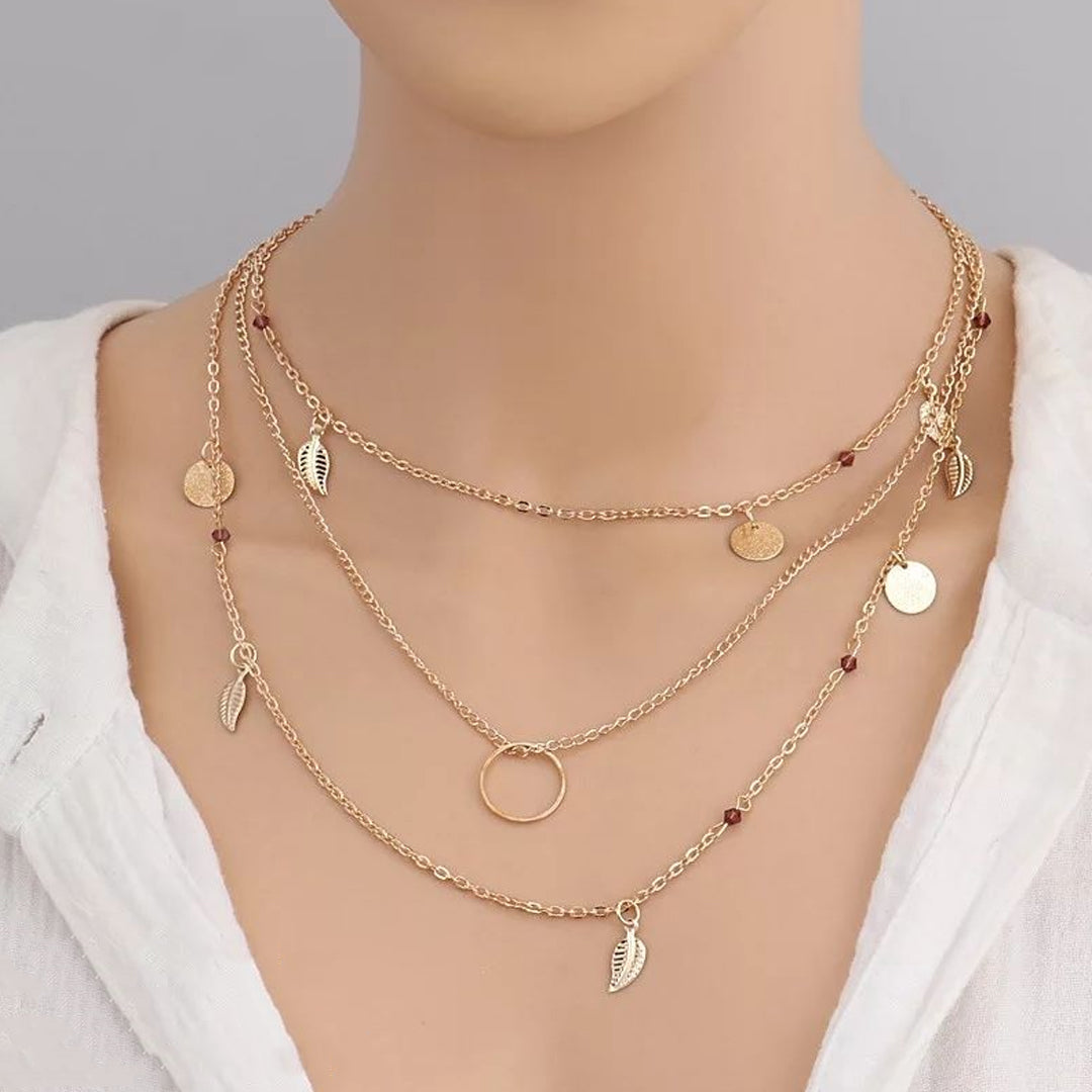 3 Round Coin Ring Pendent