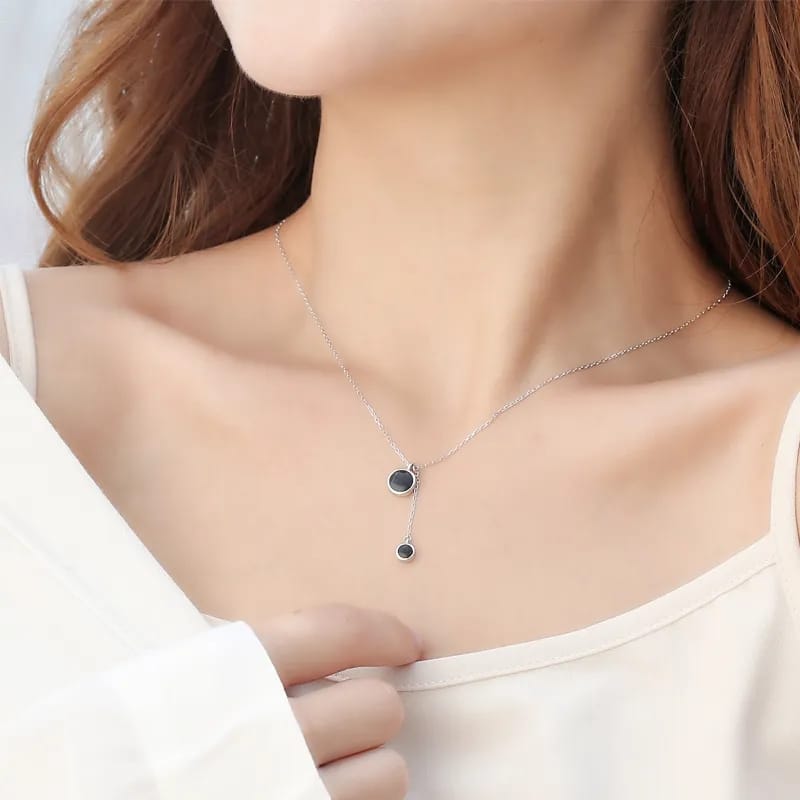 Double circle drop pendent