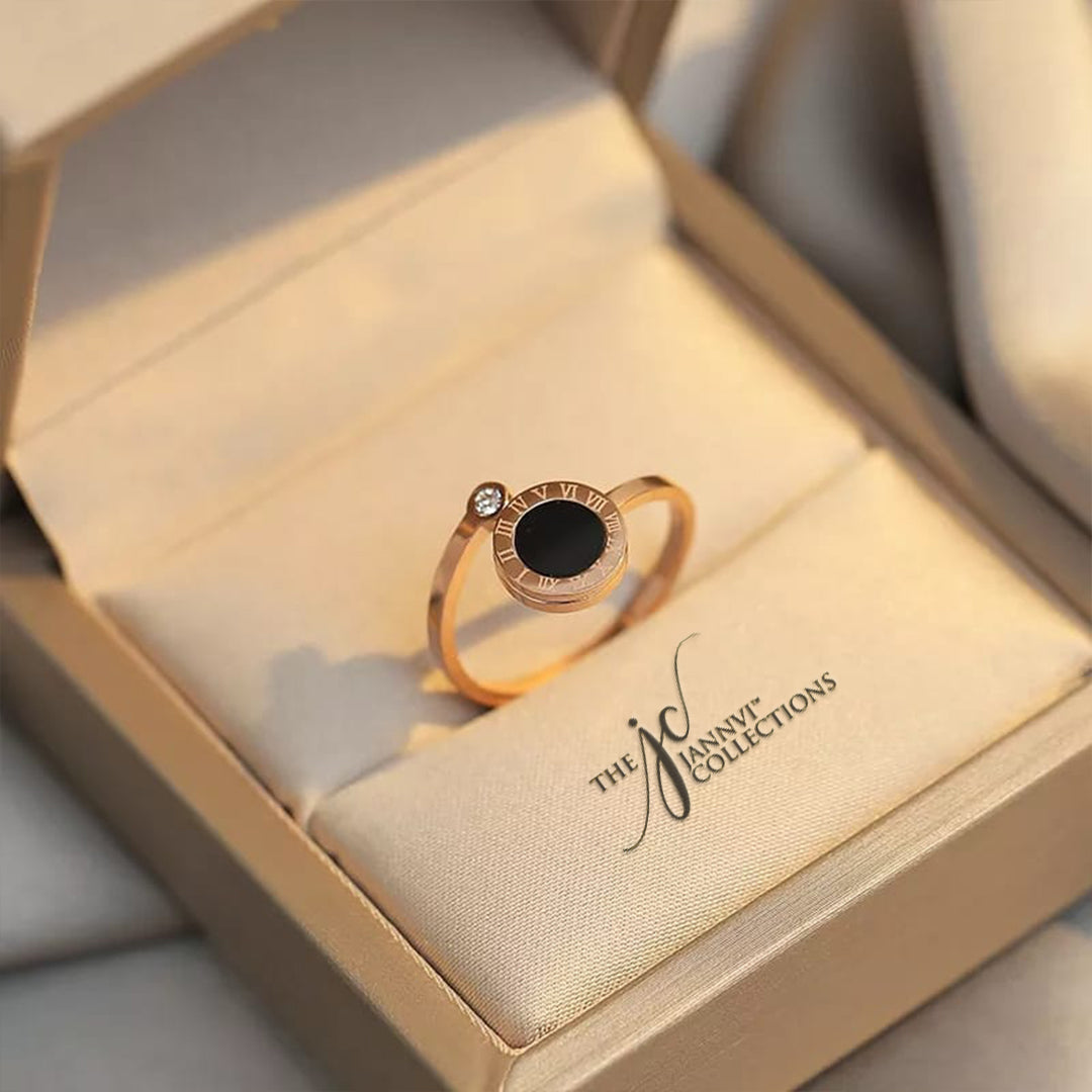 Roman number finger ring