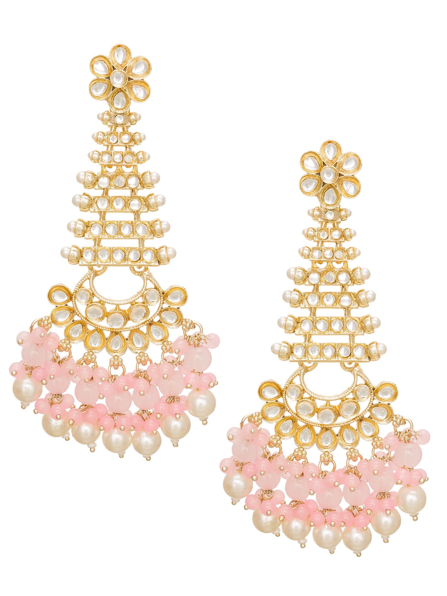 Kundan polki earrings