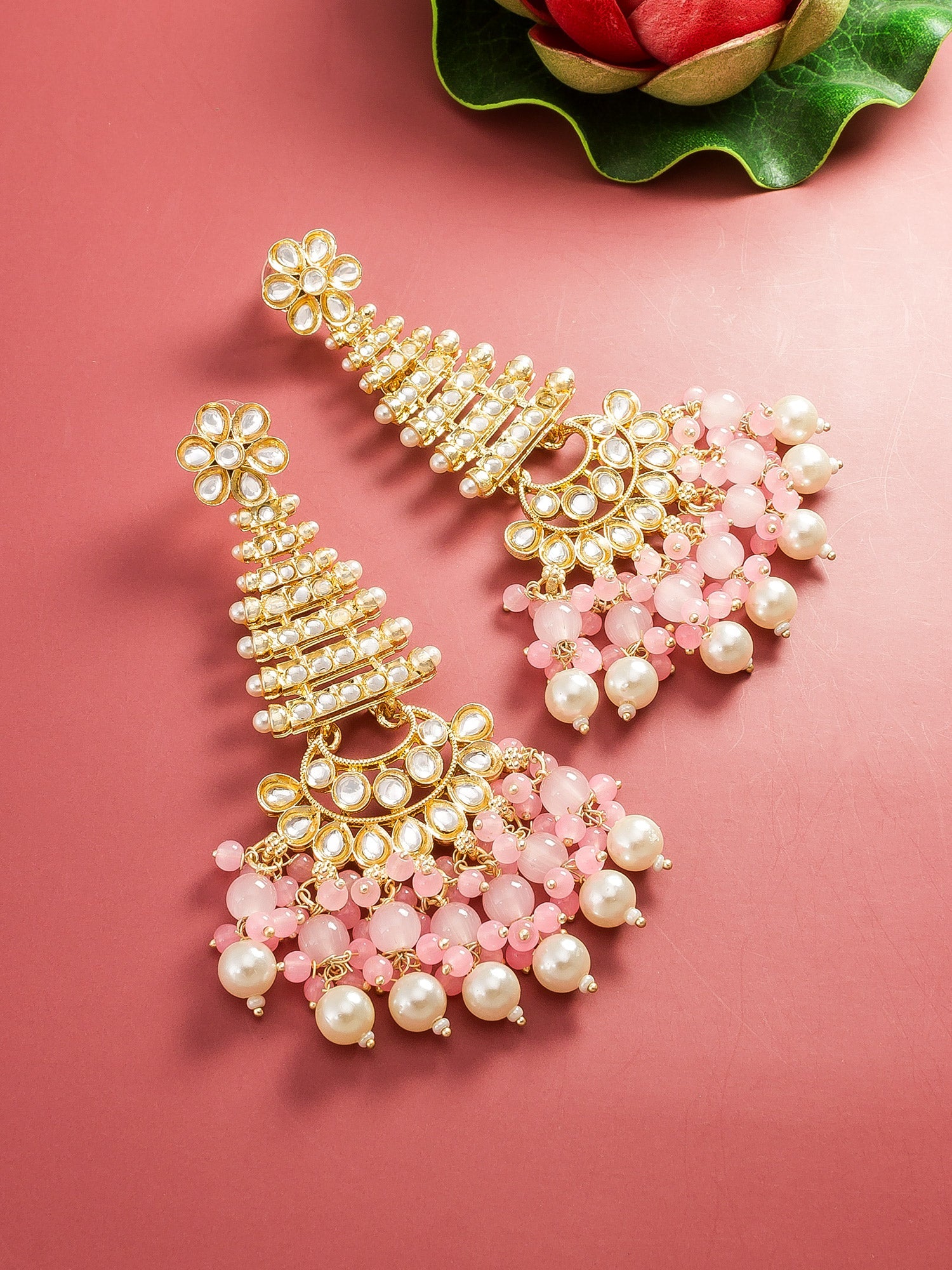 Kundan polki earrings