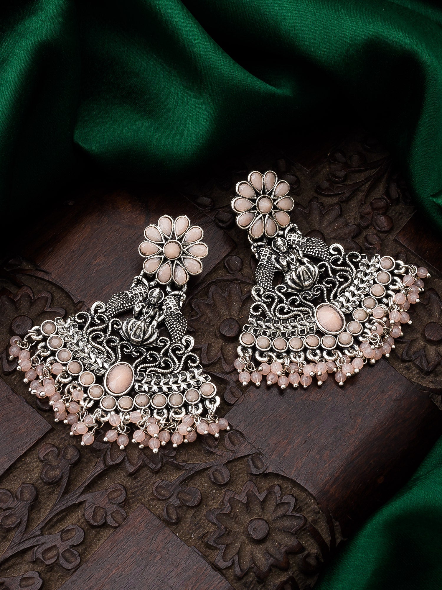 Oxidized Jhumki Chandbali