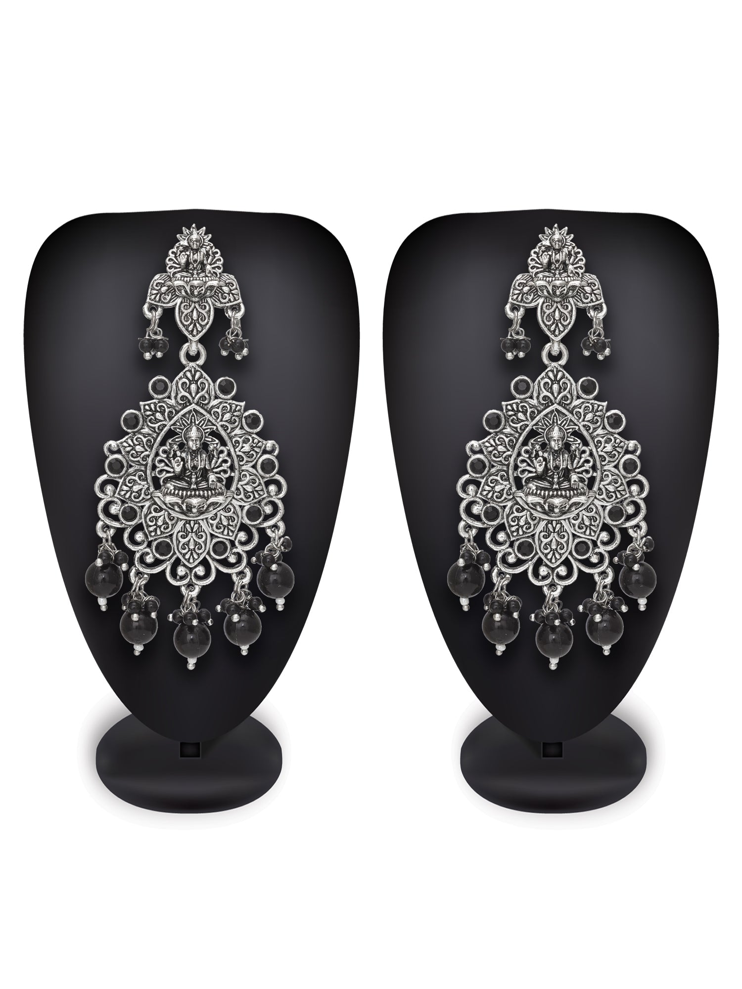 Oxidised Black Chandbali