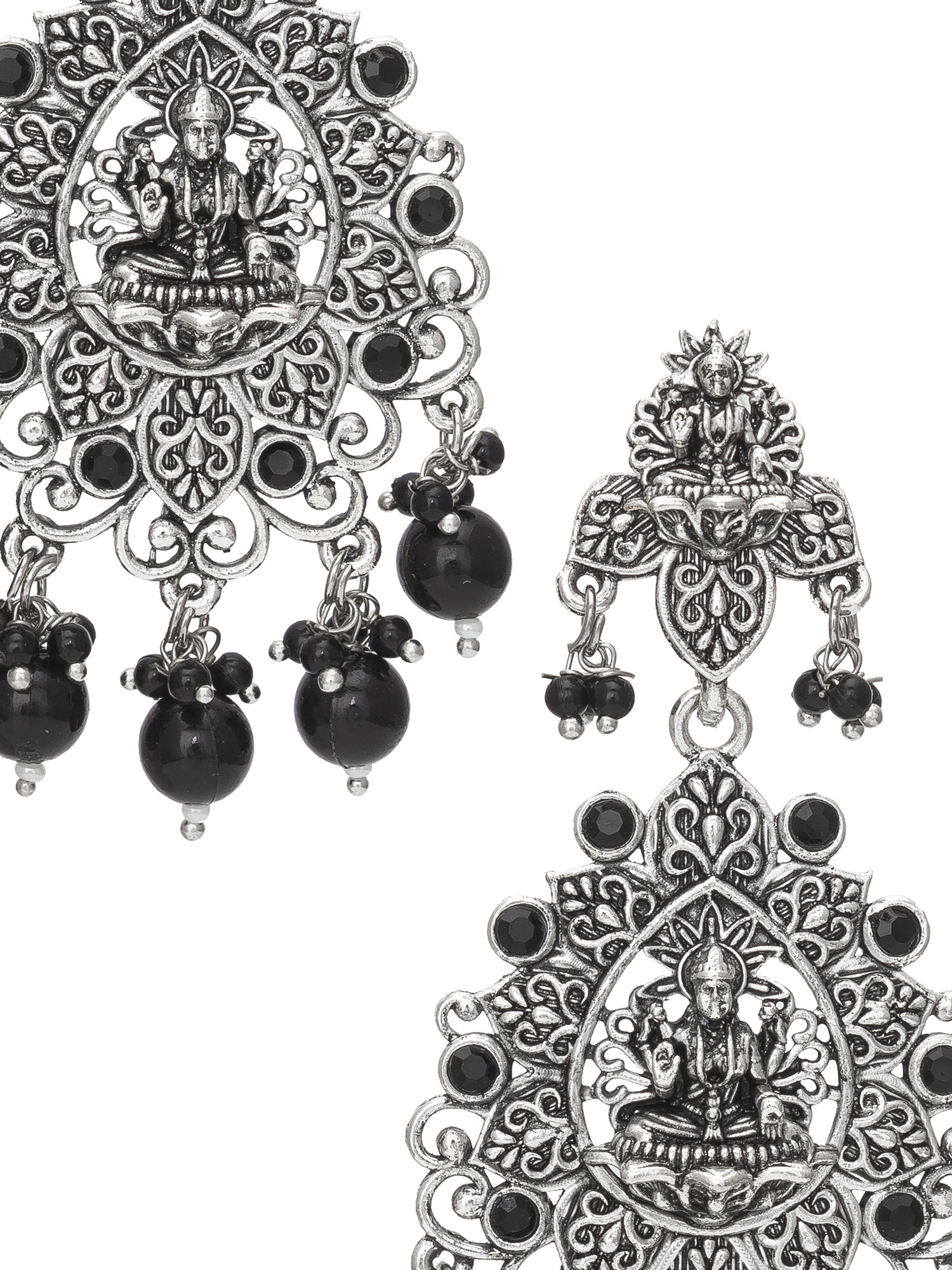 Oxidised Black Chandbali