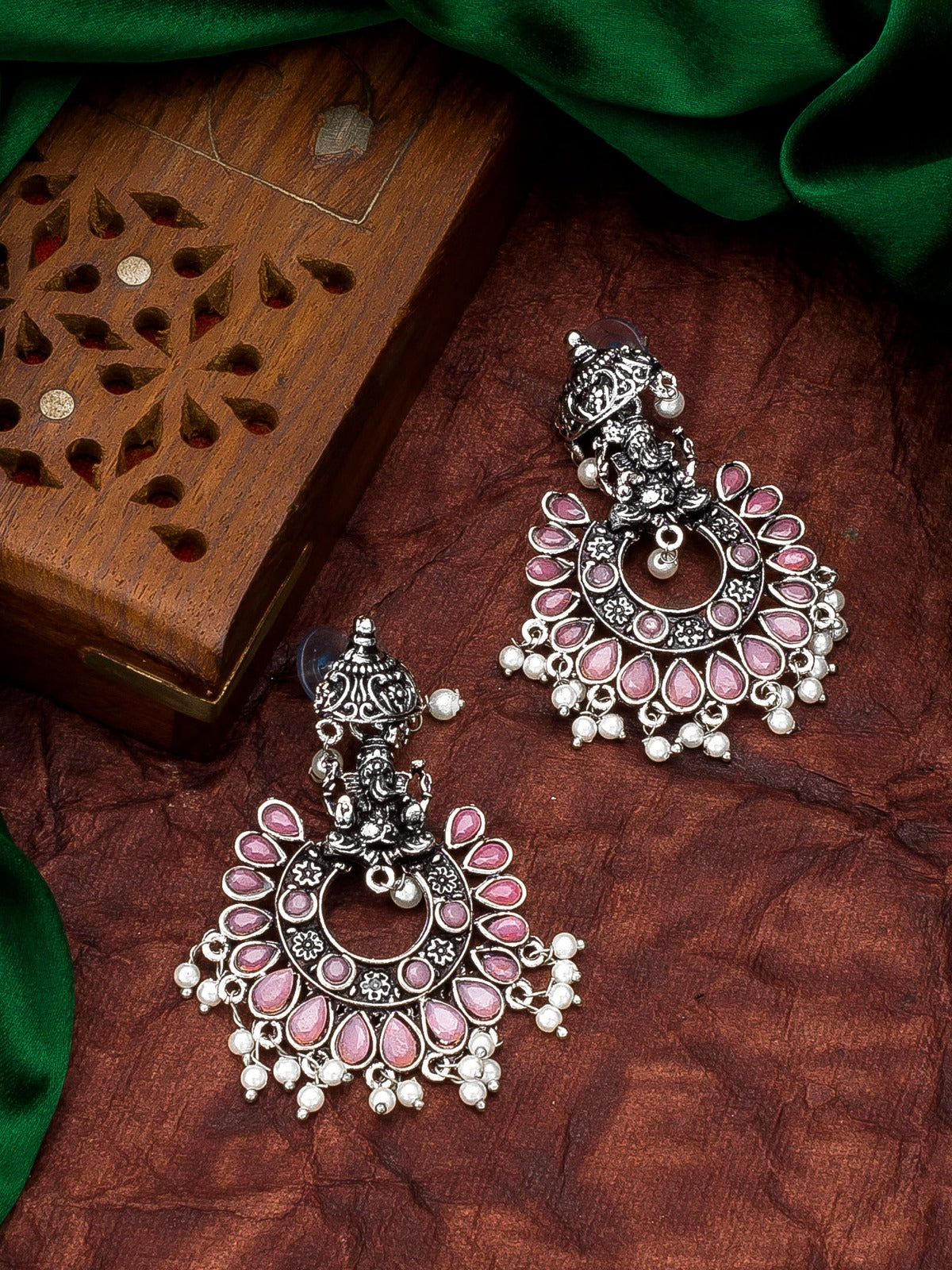 Oxide Pink Chandbali