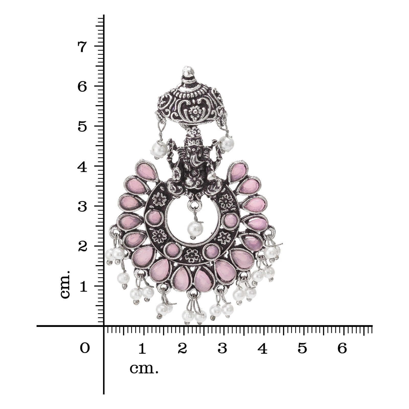 Oxide Pink Chandbali