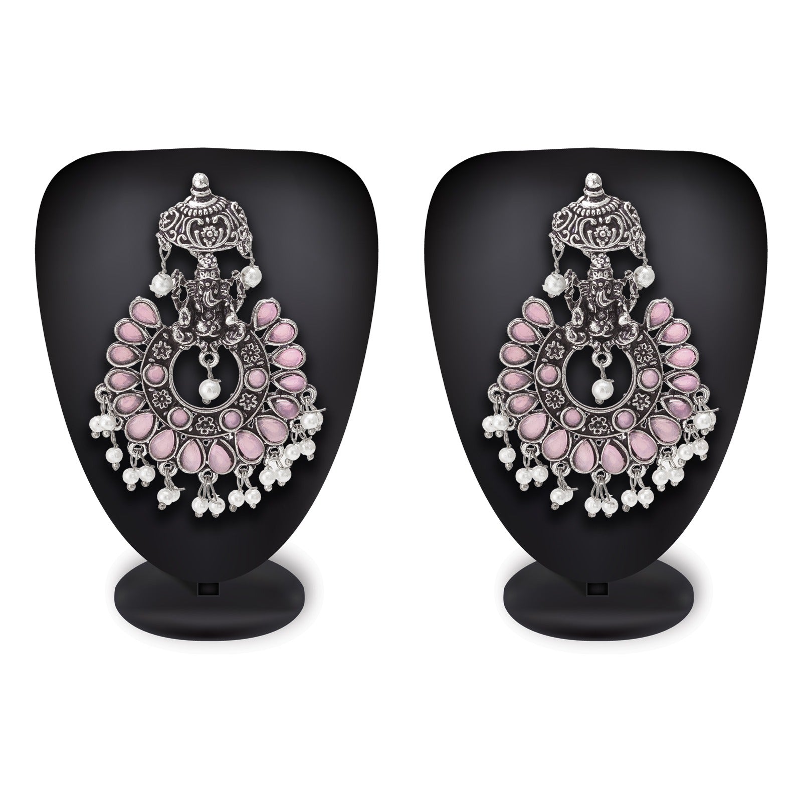 Oxide Pink Chandbali