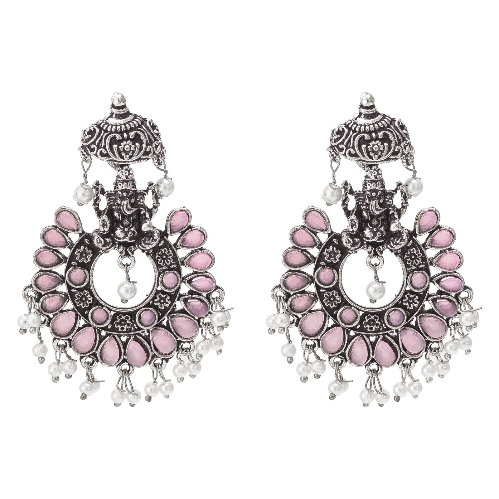 Oxide Pink Chandbali