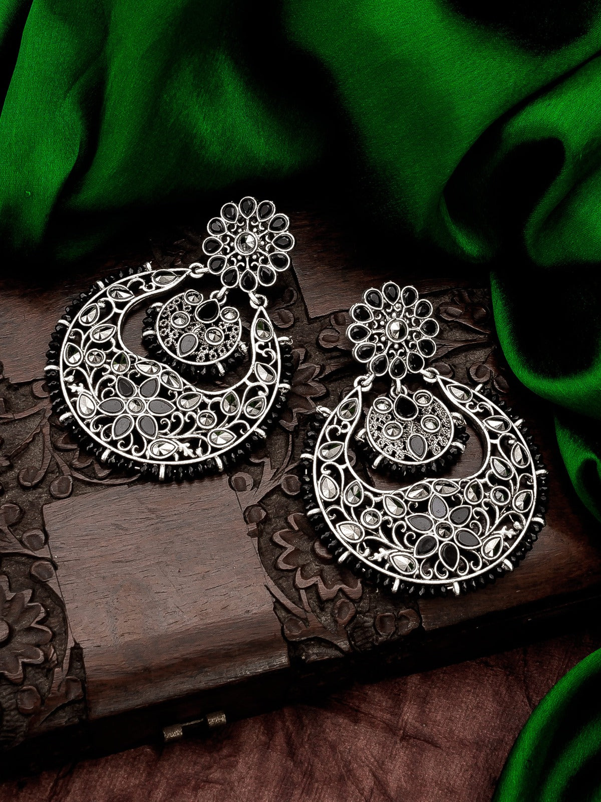 Black Oxide Chandbali