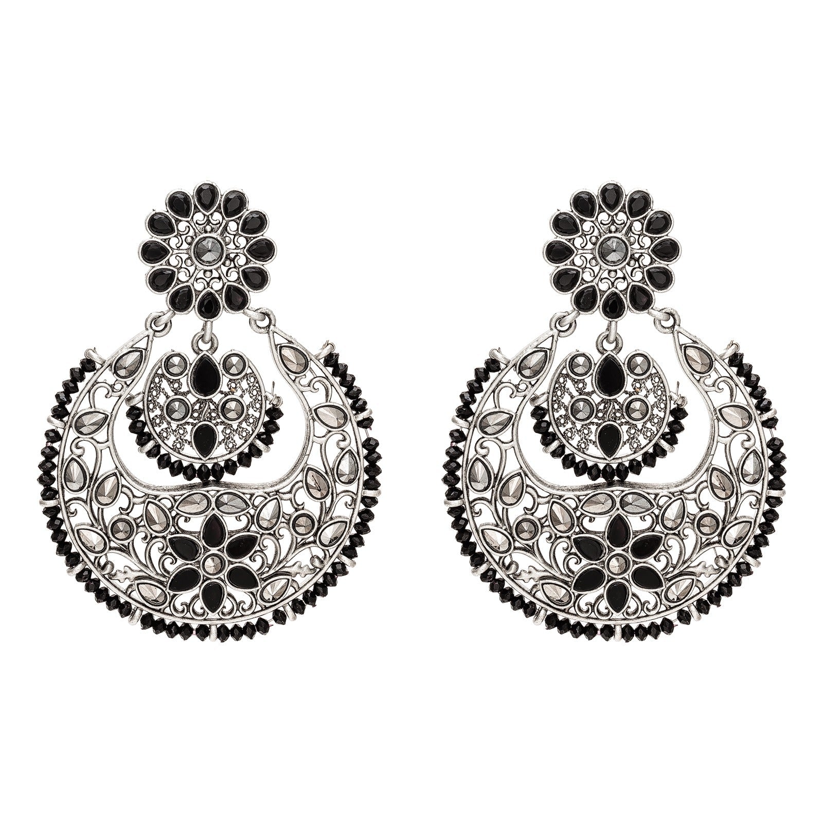 Black Oxide Chandbali