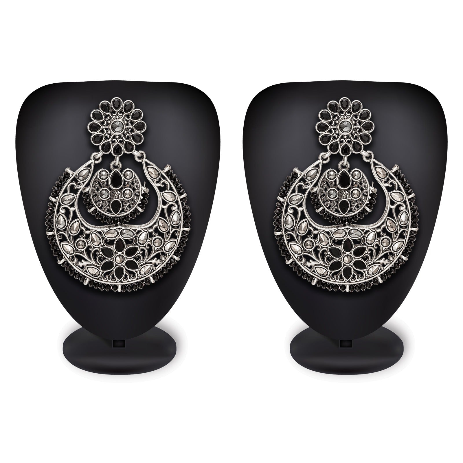 Black Oxide Chandbali